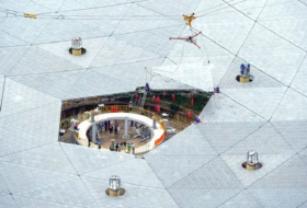 China fits final piece on world`s largest radio telescope